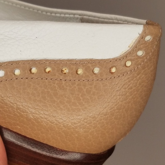 G.H Bass Wingtip Leather Vintage Flats 8 Symphony - Picture 8 of 8